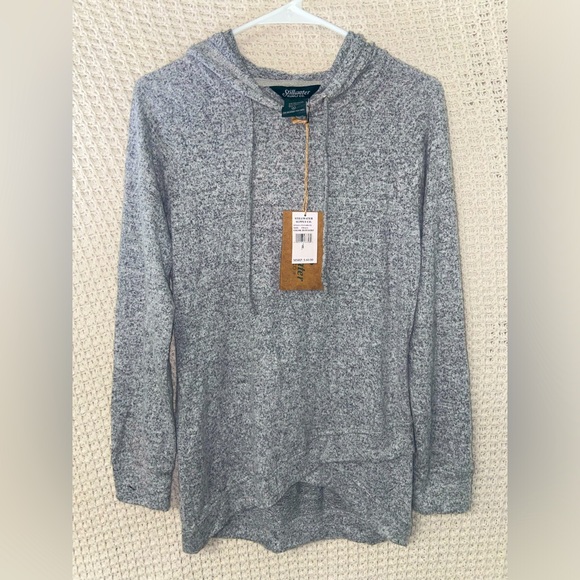 Stillwater Supply Co Criss Cross Bottom Sweater Hoodie - Picture 1 of 6